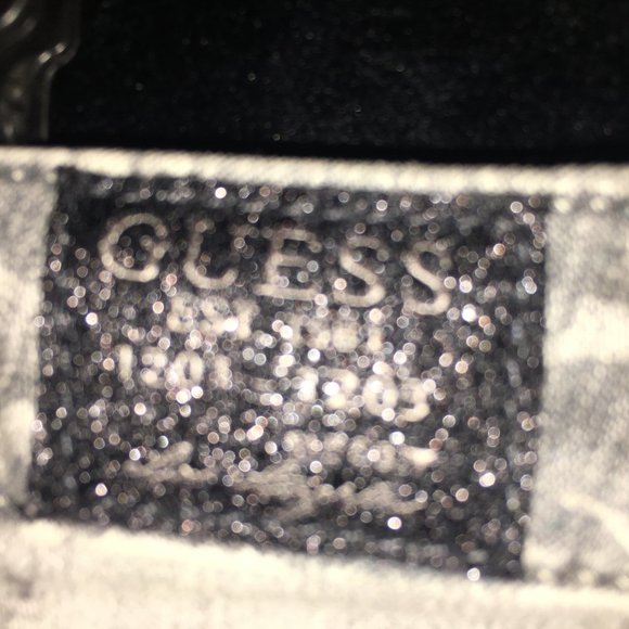 GUESS Brittney-Skinny Jeans Gray Faded Floral - Picture 7 of 12